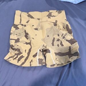 Desert Camo Print Athletic Shorts